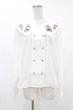 画像1: Amavel / Secret Royal Bearブラウス Free オフ/ボルドー H-25-06-30-1049-CA-BL-NS-ZH