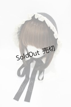 画像1: Victorian maiden / ノーブルサテンハーフボンネット  ブラック H-25-06-30-1006-CL-AC-NS-ZH