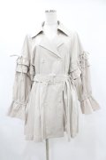 DearMyLoveRose / バックプリーツショートトレンチコート 3L ブラック H-25-06-30-1059-EL-CO-NS-ZH