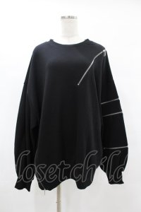 DearMyLoveMillor / メニージップスウェット M~L ブラック H-25-06-30-1065-0-TO-NS-ZH