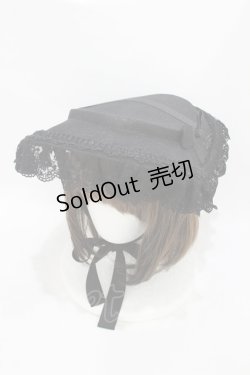 画像1: Victorian maiden / クラシカルシアーボンネット  ブラック H-25-06-30-1007-CL-AC-NS-ZH