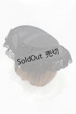 画像2: Victorian maiden / クラシカルシアーボンネット  ブラック H-25-06-30-1007-CL-AC-NS-ZH