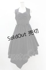axes femme POETIQUE / コルセットデザインアシメワンピース M ブラック H-25-06-30-1017-AX-OP-NS-ZH