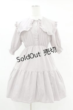 画像1: DearMyLoveRose / ビッグ襟セーラーティアードミニワンピース M ピンク H-25-06-30-1020-EL-OP-NS-ZH