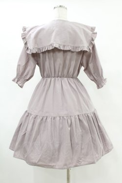 画像2: DearMyLoveRose / ビッグ襟セーラーティアードミニワンピース M ピンク H-25-06-30-1020-EL-OP-NS-ZH