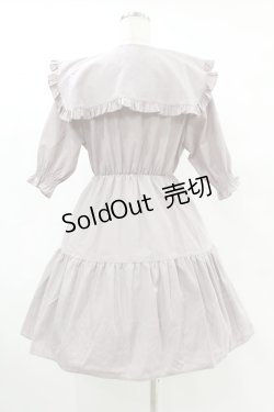 画像2: DearMyLoveRose / ビッグ襟セーラーティアードミニワンピース M ピンク H-25-06-30-1020-EL-OP-NS-ZH