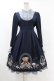 画像1: Amavel / Handmade Teddy Bearワンピース Free ネイビー H-25-06-30-1021-CA-OP-NS-ZH (1)