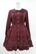Ank Rouge / レースティアードワンピース M ワイン H-25-06-30-1025-CA-OP-NS-ZH