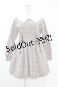 Ank Rouge / ウエストスピンドルチェックワンピース M ブラウン H-25-06-30-1026-CA-OP-NS-ZH