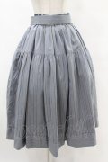 ROSA BIANCA / トラディショナルストライプのギャザースカート 表記なし スモーキーサックス H-25-06-30-1028-EL-SK-NS-ZH