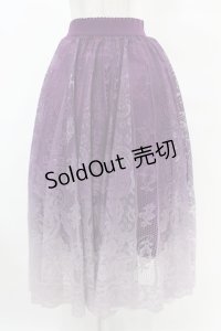 axes femme / グラデレースサーキュラースカート Free パープル H-25-06-30-1029-AX-SK-NS-ZH