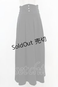 DearMyLoveRose / バックリボンハイウエストフレアスカート LL ブラック H-25-06-30-1033-EL-SK-NS-ZH
