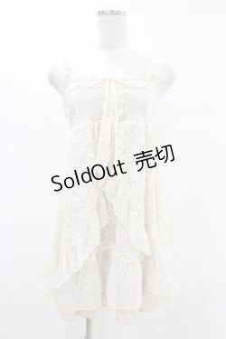 画像1: axes femme / ドットシフォンワンピース M 生成り H-25-06-30-1037-AX-OP-NS-ZH