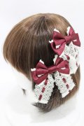 ALICE and the PIRATES / My Dear Doll リボンクリップ  ボルドー H-25-06-30-008-PA-AC-NS-ZH