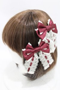 ALICE and the PIRATES / My Dear Doll リボンクリップ  ボルドー H-25-06-30-008-PA-AC-NS-ZH