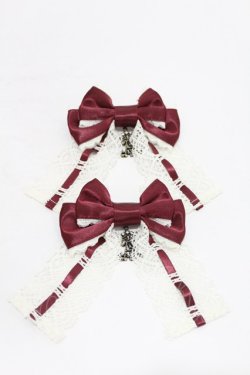 画像2: ALICE and the PIRATES / My Dear Doll リボンクリップ  ボルドー H-25-06-30-008-PA-AC-NS-ZH