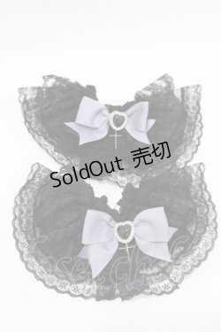 画像1: To Alice / ガーターリボン  ブラック H-25-06-30-010-LO-ZA-YZ-ZH