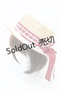 BABY,THE STARS SHINE BRIGHT / My Sweet Baby麦わらハット  エンジ H-25-06-30-003-BA-AC-NS-ZH