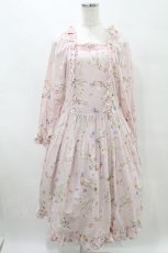 画像1: PINK HOUSE / スイートピープリントワンピース Free ピンク H-25-06-30-022-LO-OP-NS-ZH (1)