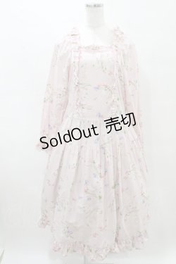 画像1: PINK HOUSE / スイートピープリントワンピース Free ピンク H-25-06-30-022-LO-OP-NS-ZH