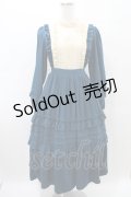 axes femme kawaii / アンティークドールワンピース M ブルーグリーン H-25-06-30-024-AX-OP-NS-ZH