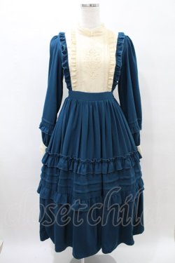 画像1: axes femme kawaii / アンティークドールワンピース M ブルーグリーン H-25-06-30-024-AX-OP-NS-ZH
