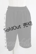 NieR Clothing / サイド切替ハーフパンツ  黒×白 H-25-07-01-032-PU-PA-KB-ZH