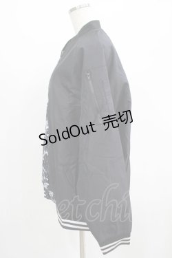 画像2: NieR Clothing / プリント切替ブルゾンジャケット   H-25-07-01-036-PU-JA-KB-ZH