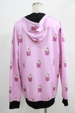 画像3: NieR Clothing / 総柄ZIPパーカー  ピンク H-25-07-01-038-PU-TO-KB-ZH
