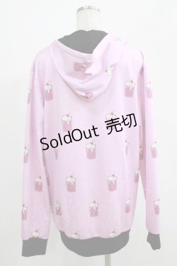 画像3: NieR Clothing / 総柄ZIPパーカー  ピンク H-25-07-01-038-PU-TO-KB-ZH