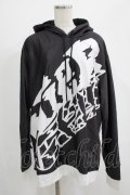 NieR Clothing / 防寒裏起毛パーカー  黒×白 H-25-07-01-039-PU-TO-KB-ZH