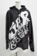 画像1: NieR Clothing / 防寒裏起毛パーカー  黒×白 H-25-07-01-039-PU-TO-KB-ZH (1)