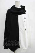 NieR Clothing / TWO-TONE ZIPパーカー  黒×白 H-25-07-01-040-PU-TO-KB-ZH
