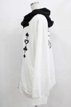 画像2: NieR Clothing / TWO-TONE ZIPパーカー  黒×白 H-25-07-01-040-PU-TO-KB-ZH