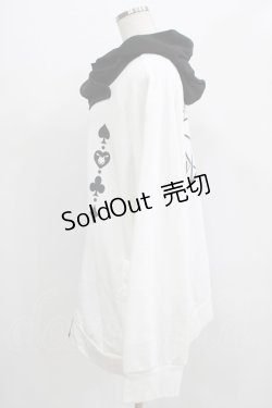 画像2: NieR Clothing / TWO-TONE ZIPパーカー  黒×白 H-25-07-01-040-PU-TO-KB-ZH