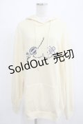 NieR Clothing / 刺繍プルパーカー  ミケ/クリーム H-25-07-01-041-PU-TO-KB-ZH