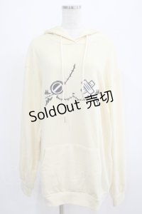 NieR Clothing / 刺繍プルパーカー  ミケ/クリーム H-25-07-01-041-PU-TO-KB-ZH