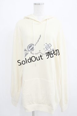 画像1: NieR Clothing / 刺繍プルパーカー  ミケ/クリーム H-25-07-01-041-PU-TO-KB-ZH