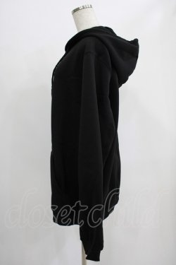 画像2: NieR Clothing / 刺繍ZIPパーカー  黒 H-25-07-01-042-PU-TO-KB-ZH