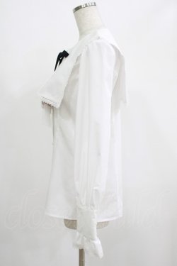 画像2: MIHO MATSUDA / セーラーブラウス M 白 H-25-07-01-044-GO-BL-KB-ZH