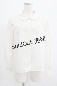 Melody BasKet / Melodyレース長袖ブラウス M アイボリー H-25-07-01-045-LO-BL-KB-ZH