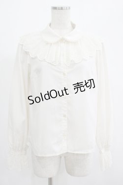 画像1: Melody BasKet / Melodyレース長袖ブラウス M アイボリー H-25-07-01-045-LO-BL-KB-ZH