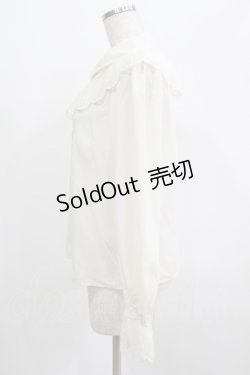 画像2: Melody BasKet / Melodyレース長袖ブラウス M アイボリー H-25-07-01-045-LO-BL-KB-ZH