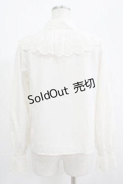 画像3: Melody BasKet / Melodyレース長袖ブラウス M アイボリー H-25-07-01-045-LO-BL-KB-ZH