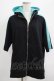画像1: NieR Clothing / ダブルフードZIPパーカー  黒×サックス H-25-07-01-047-PU-TO-KB-ZH (1)