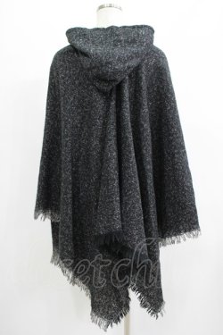 画像3: NieR Clothing / フード付きニットポンチョ  グレー H-25-07-01-050-PU-JA-KB-ZH