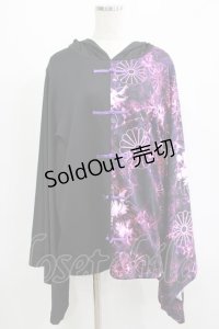 NieR Clothing / 着物風袖チャイナプルパーカー  黒 H-25-07-01-052-PU-TO-KB-ZH