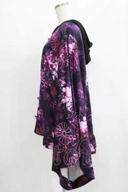 画像2: NieR Clothing / 着物風袖チャイナプルパーカー  黒 H-25-07-01-052-PU-TO-KB-ZH