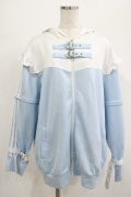 NieR Clothing / うさ耳付きSIDE LINE 2WAY ZIP OUTER  サックス H-25-07-01-053-PU-JA-KB-ZH