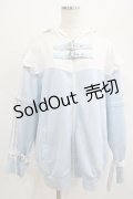 NieR Clothing / うさ耳付きSIDE LINE 2WAY ZIP OUTER  サックス H-25-07-01-053-PU-JA-KB-ZH